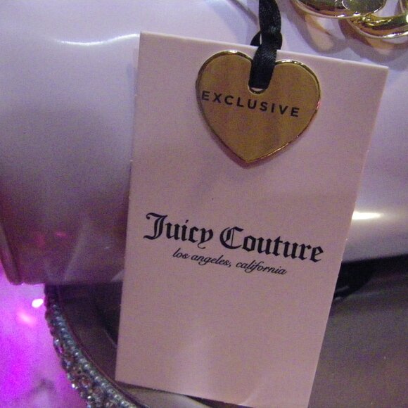 Juicy Couture Exclusive Love Letter Mini Barrel Bag Chiffon Pink Multi NWT - Picture 4 of 10